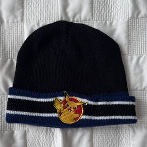 Pokemon Black and Blue Pikachu Kids Beanie